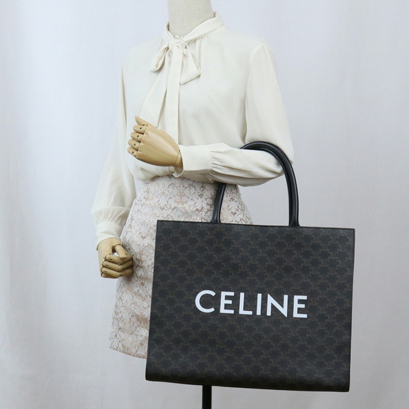 CELINE Celine Horizontal Cabas 197012CIM.38SI Tote Bag PVC Unisex - Picture 6 of 8